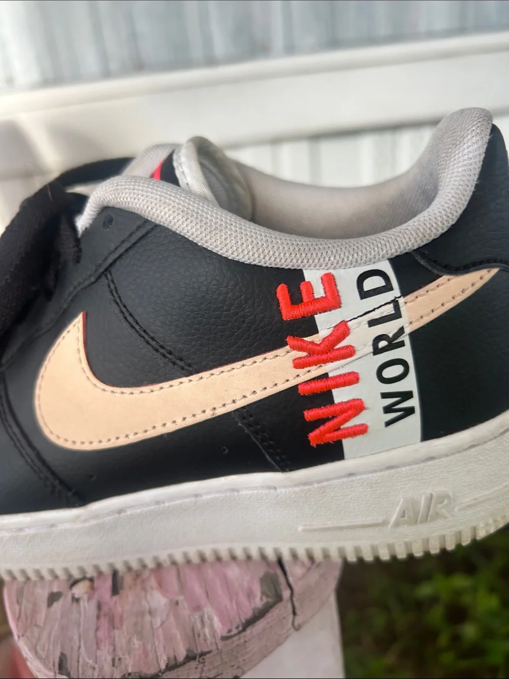 Nike black leather